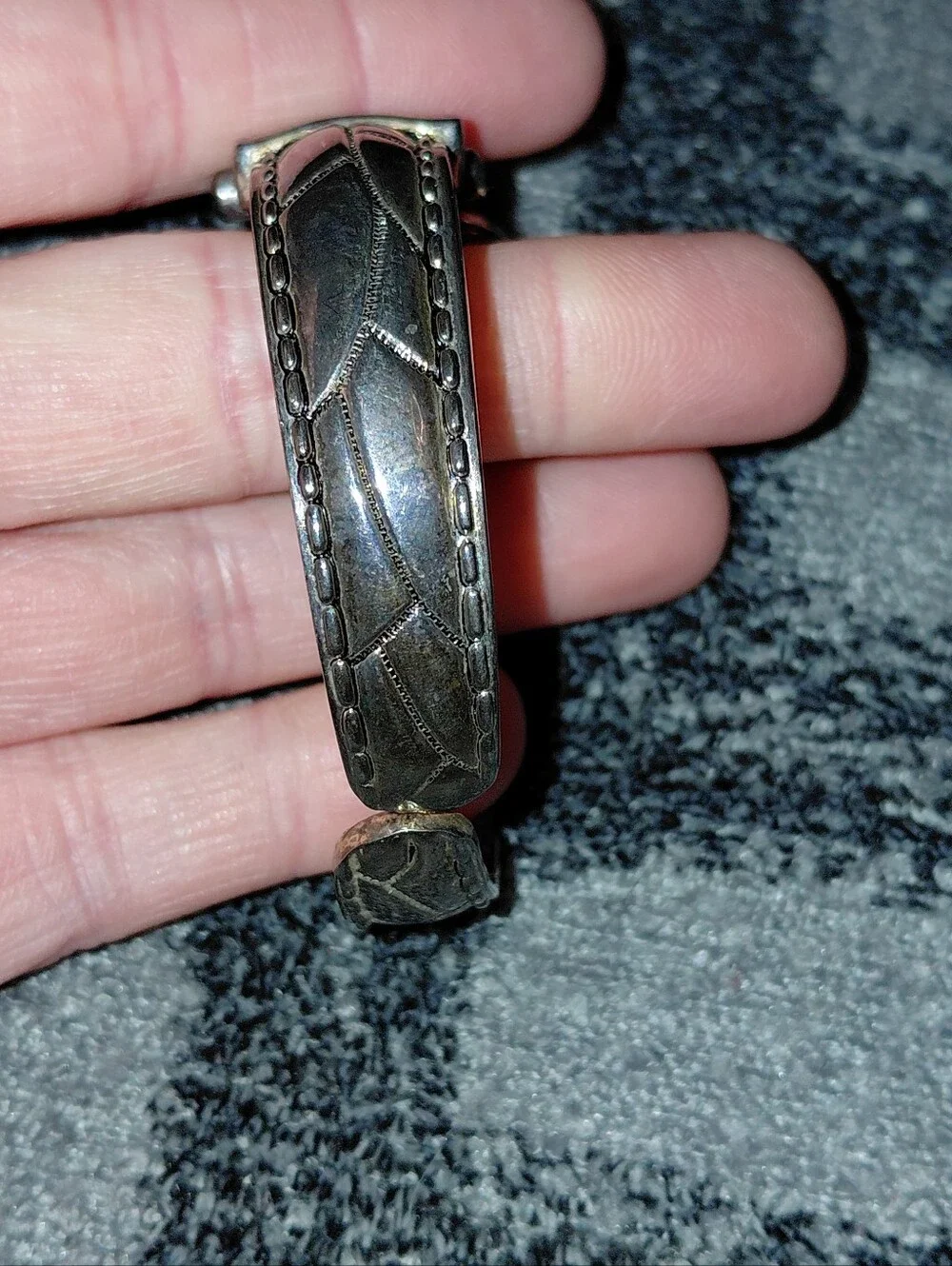 Vintage Geneva Elite Silver Cuff Watch Square Face Y2K Art Deco Quartz CC